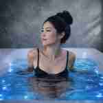 Cold plunge therapy session in Las Vegas wellness spa
